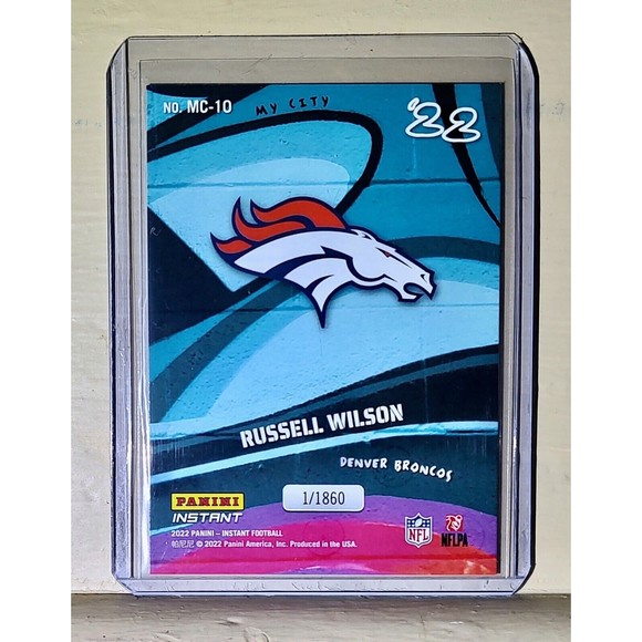 Russell Wilson 2022 Panini NFL MyCity #10 Football Card 1/1860 - Picture 2 of 2